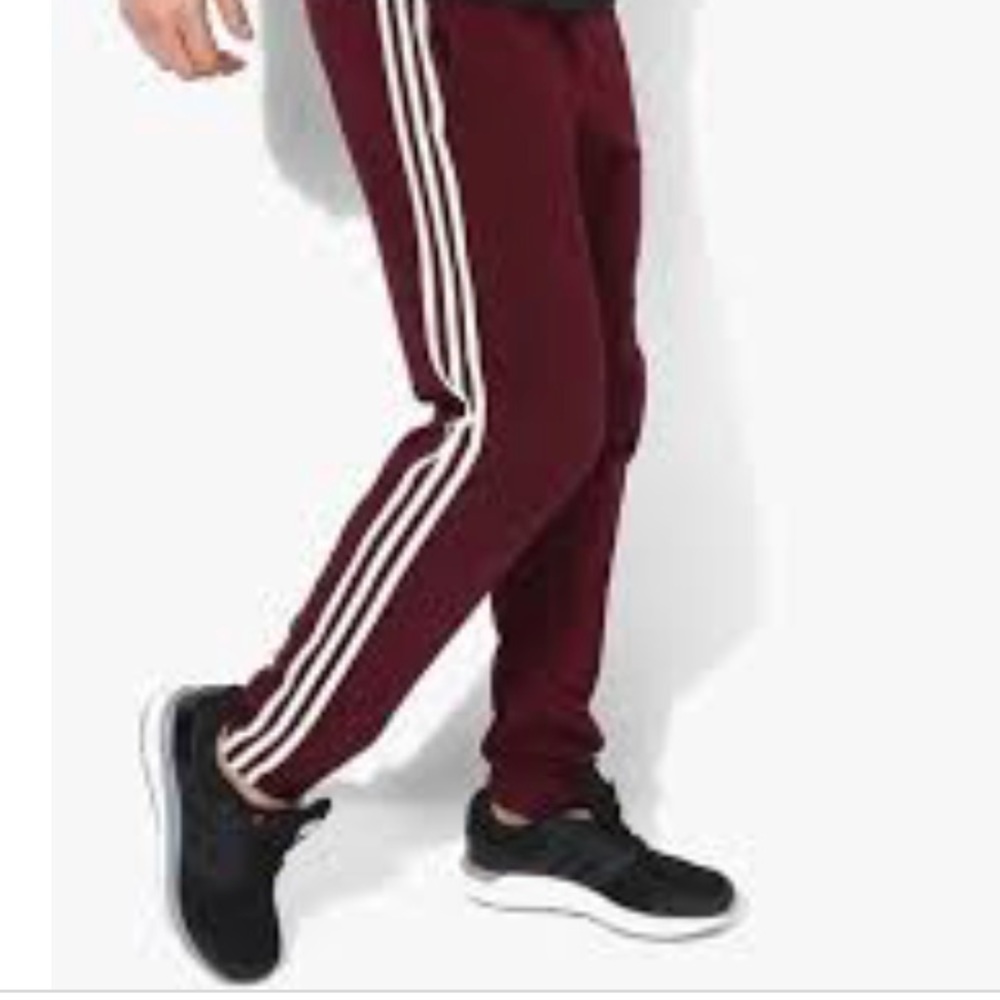 WORN ONCE Adidas men’s maroon training sweatpants